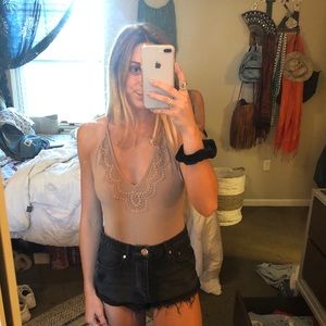 Tan Body Suit